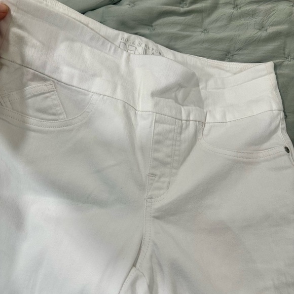 Rock & Republic White Jeggings Stretch Denim Slim Fit - Picture 5 of 5